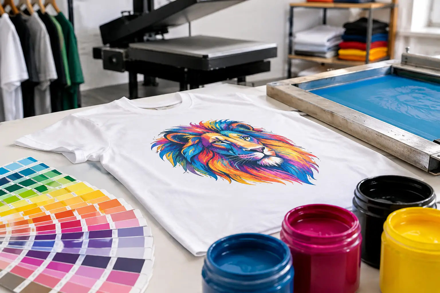 Guía de colores para impresión textil precisa
